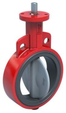 VANNE PAPILLON CORPS FONTE / PAP. INOX / EPDM / OREILLES LISSES
